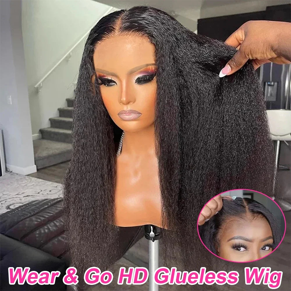 Glueless Women's Straight Human Hair Lace Wig — product view
