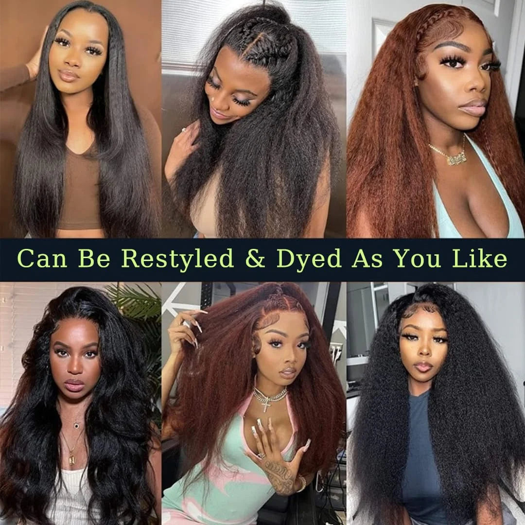 Glueless Women's Straight Human Hair Lace Wig — product view