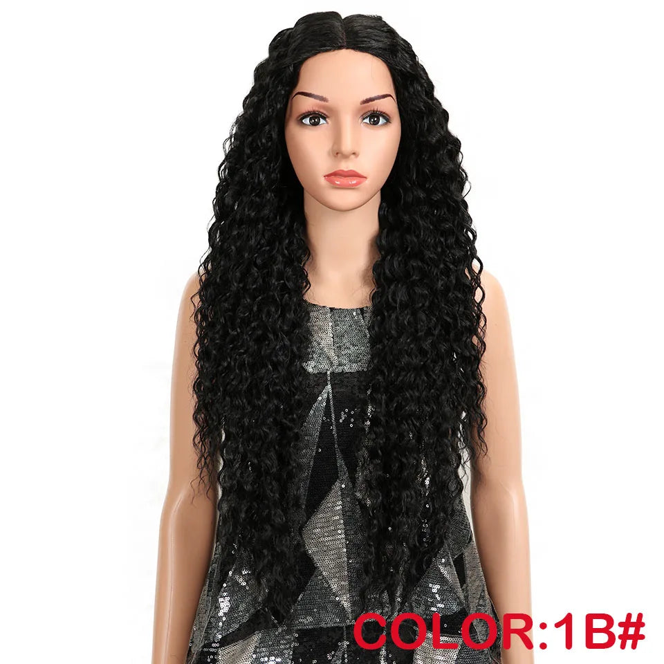 Synthetic Lace Wig Wave Wig Omber Blonde Wig High Temperature Fiber - OSASCO
