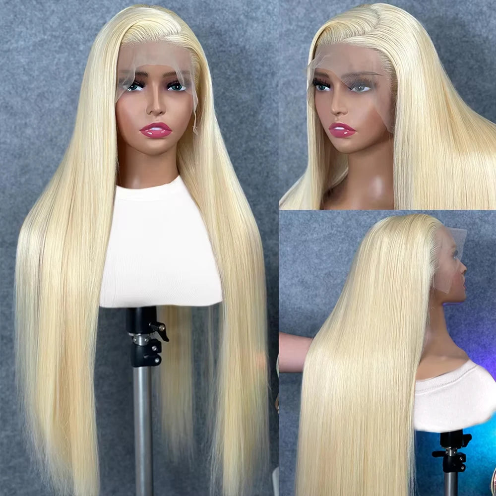 HD Transparent 613 Blonde Straight 13x4 13x6 Lace Front Human Hair - OSASCO