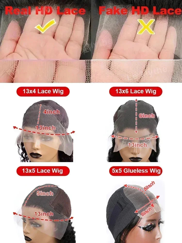 Black Body Wave Lace Wig — product view